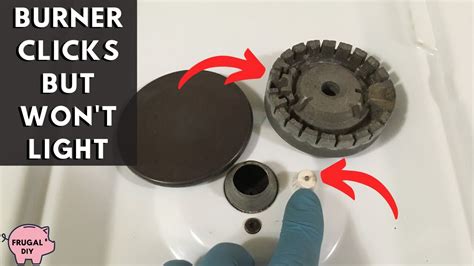 counter top stove gas burner ignitor won t shut off